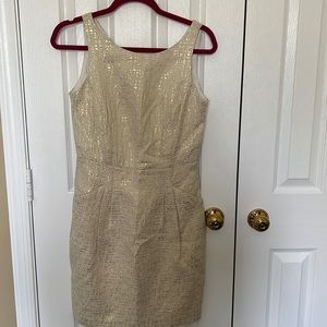 Shimmery dress with pockets